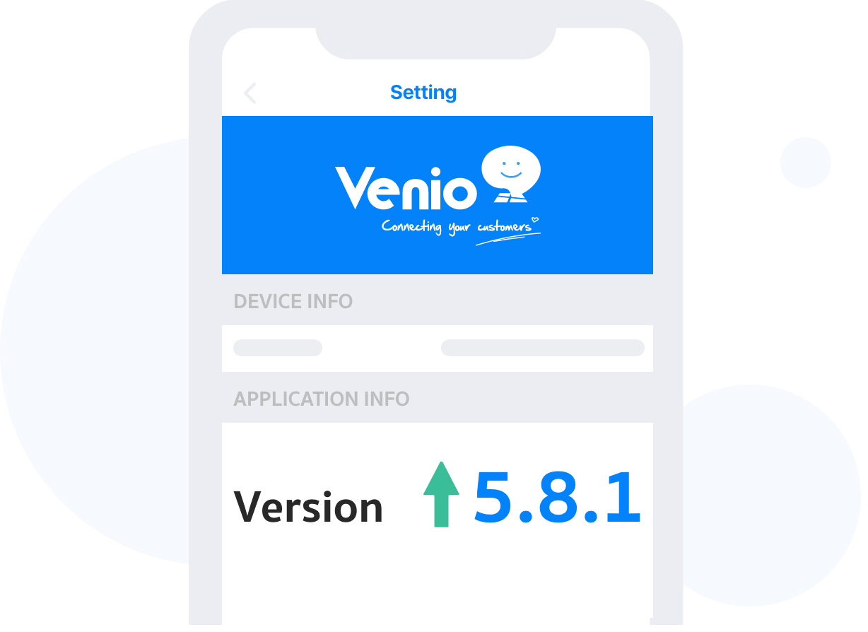 venio always updates version
